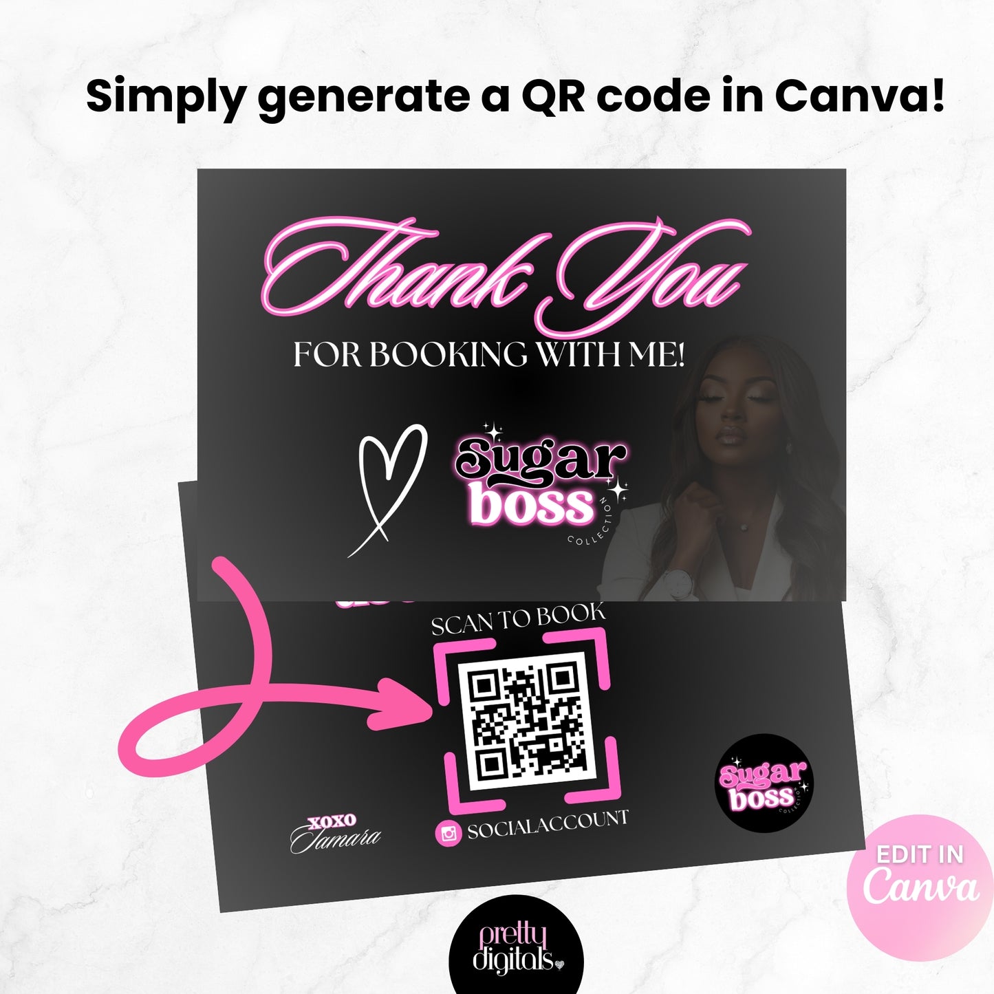 Sugar Boss Branding Kit - Editable with Canva