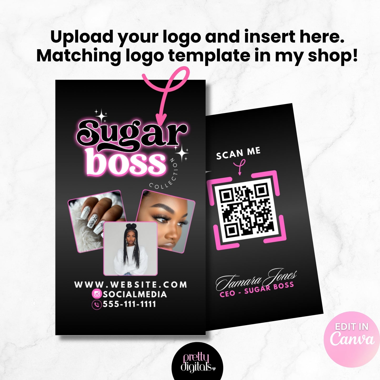 Sugar Boss Branding Kit - Editable with Canva
