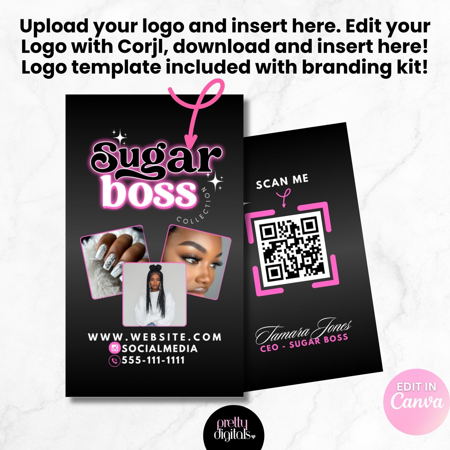 Sugar Boss Branding Kit - Editable with Canva