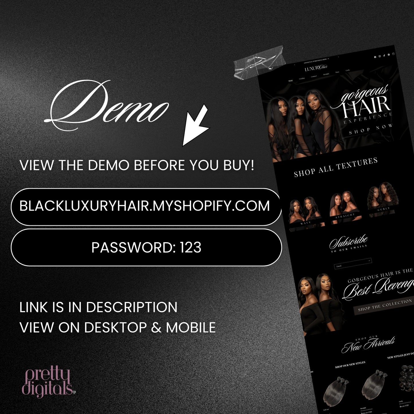 Beauty Shopify Theme - Black Luxury Beauty