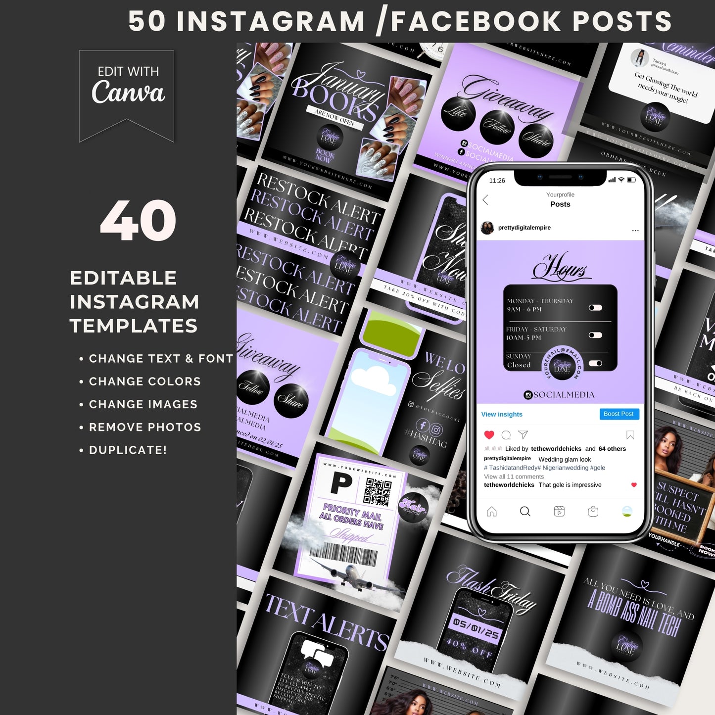 Empire Luxe Editable Branding Kit