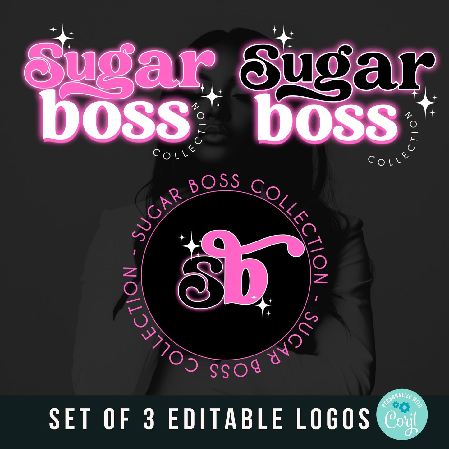 Sugar Boss Branding Kit - Editable with Canva