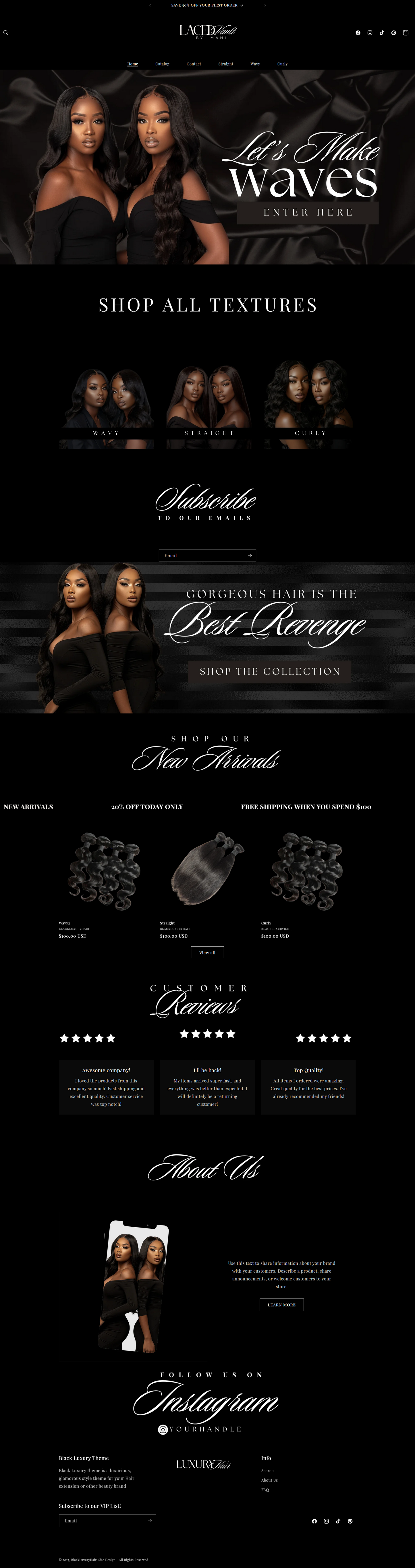 Beauty Shopify Theme - Black Luxury Beauty