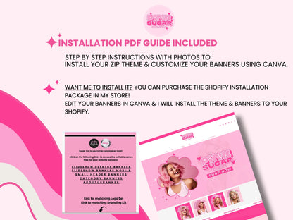 Pink Retro Shopify Theme - Pink Sugar Collection.