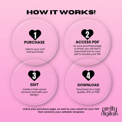 Premade SugarBlush Retro Logo Design- Editable in Canva