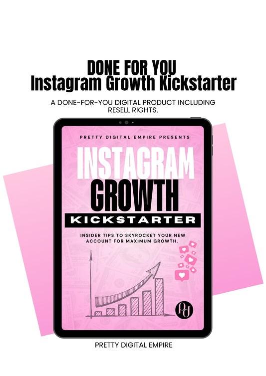 Instagram Growth Kickstarter PLR ebook