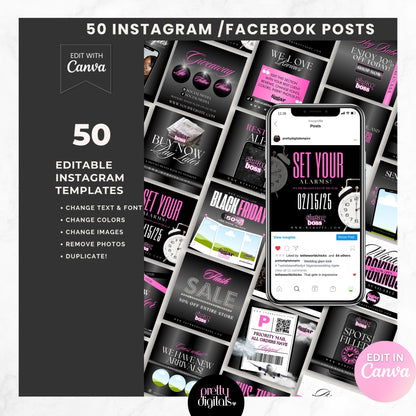 Sugar Boss Branding Kit - Editable with Canva