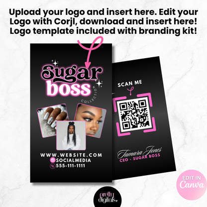 Sugar Boss Branding Kit - Editable with Canva