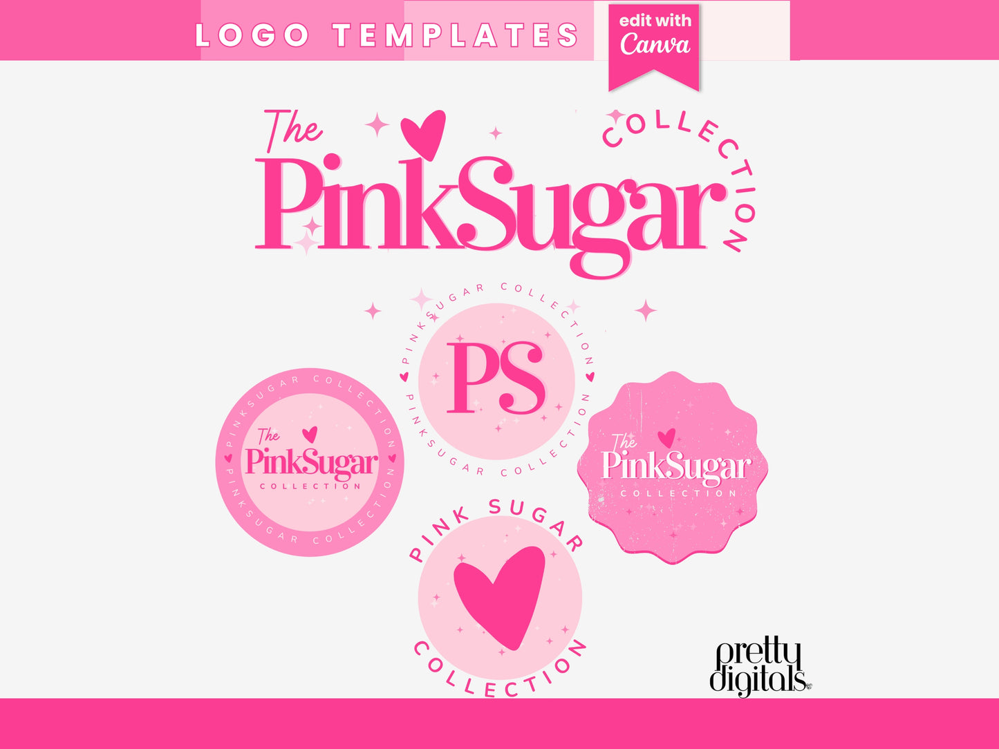 Editable Pink Logo