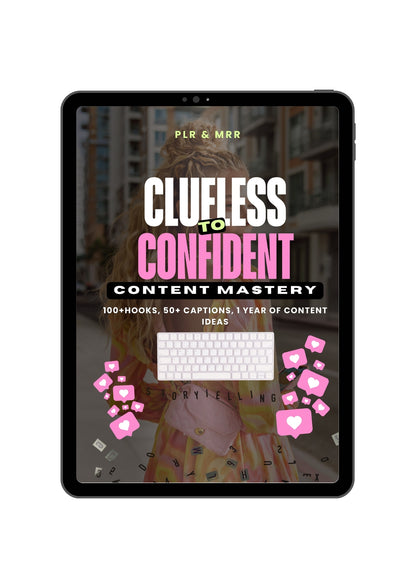 Clueless to Confident Content Mastery PLR ebook