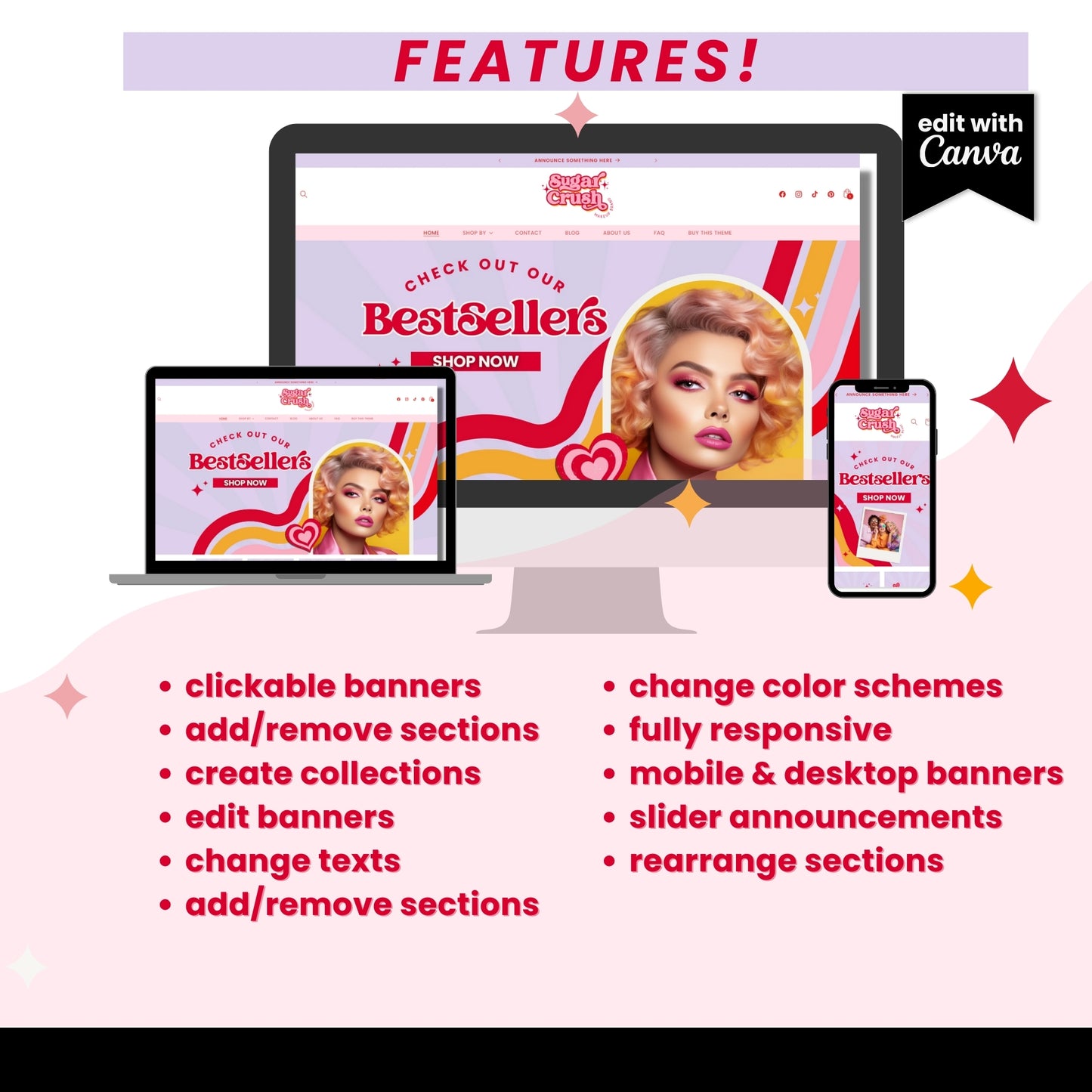 Retro Shopify Theme - Retro Sugar Collection.
