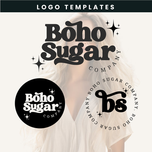 Premade BOHO Logo Design- I'll edit with your business name